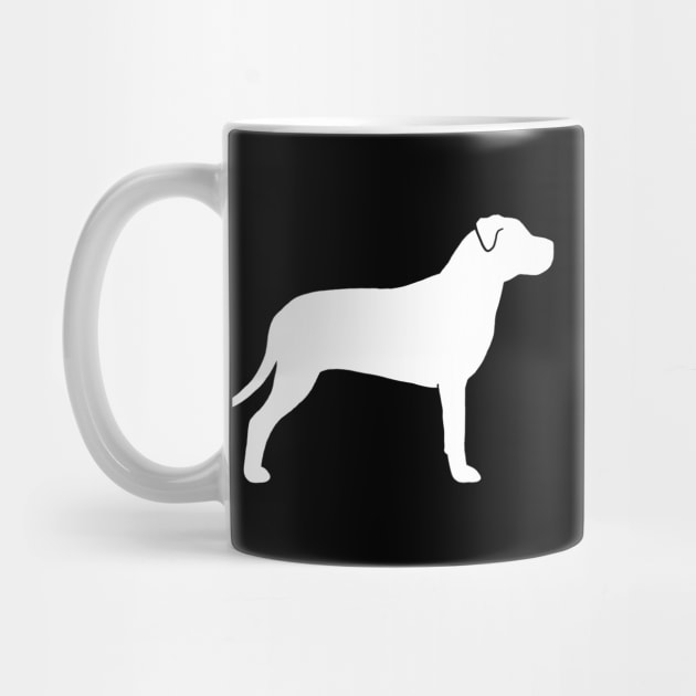 American Pit Bull Terrier Silhouette by Coffee Squirrel